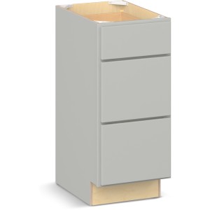 RELIABILT Parkstone II Vanity Base, Light Gray, 15" W, 3 Drawers, Fully Assembled - 641167 | Lowe's Pro Supply